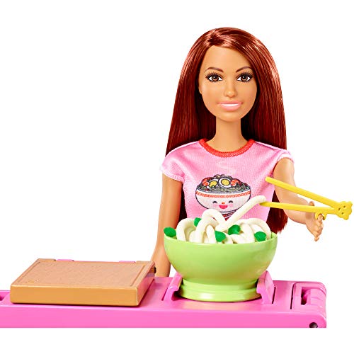 Barbie GHK44 - Pasta-Spielset und Puppe (brünett) und Arbeitsbereich, mit Zubehör und Spielknete, Spielzeug ab 4 Jahren – Bild 6