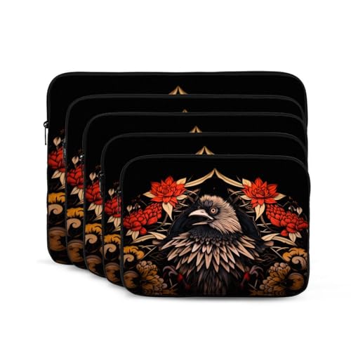 Eagle In Flowers Laptop Sleeve Case 15 Inch Suitable For Notebook Computer Tablet Traveling Carrying Simple Case2