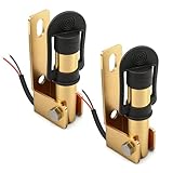 Yuanjoy 2 Stück Warnleuchtenhalterung, Metallbasis mit Kabel, Blinkende Rotierende Warnleuchte – Seitliche Montage, 90° L-Förmig Faltbar, Geeignet für Gabelstapler, Traktoren, Maschinen