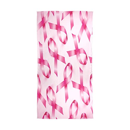 KLL Silk Scarf for Women Fashion Polyester Lightweight Soft Wrap Shawl Scarves Holiday Gifts Breast Cancer Pink Ribbons Awareness2