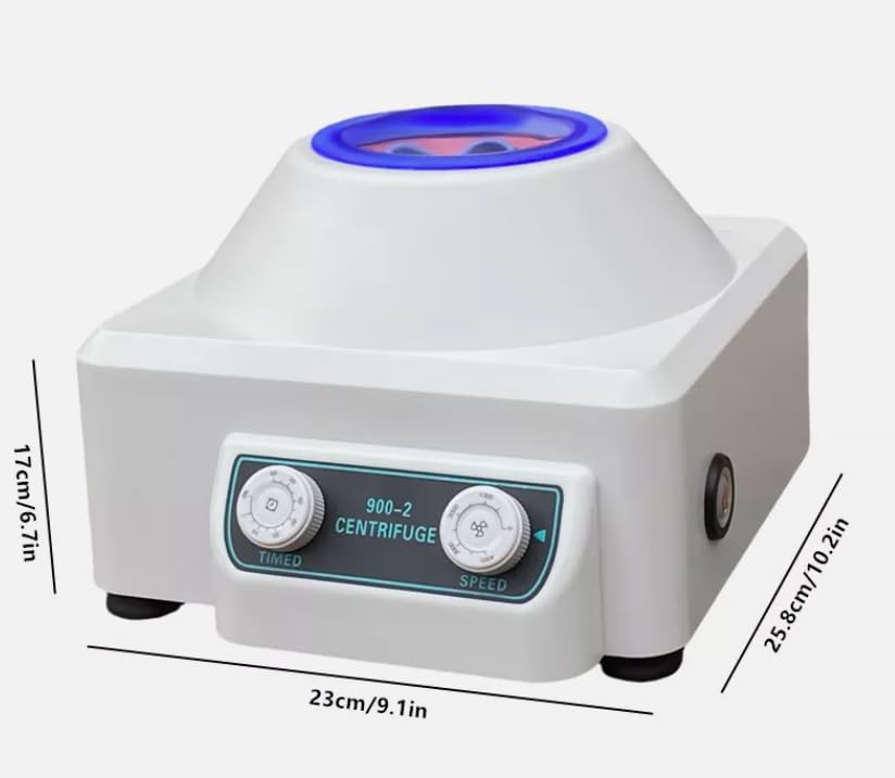 Centrifugadora eléctrica de escritorio digital Centrífuga de mesa con tiempo y velocidad ajustable para hospitales laboratorios bioquímicos 23 x 25,8 x 17 cm