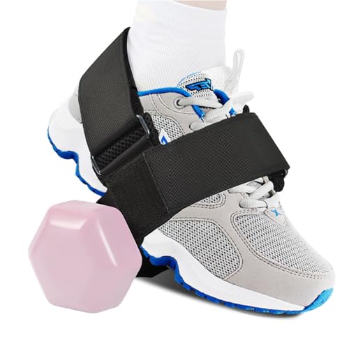 Dumbbell Foot Attachment,Tibialis Trainer,Leg Workouts at Home for Hip Flexors,Adjustable Ankle Weights, Ankle Straps for Weight Lifting