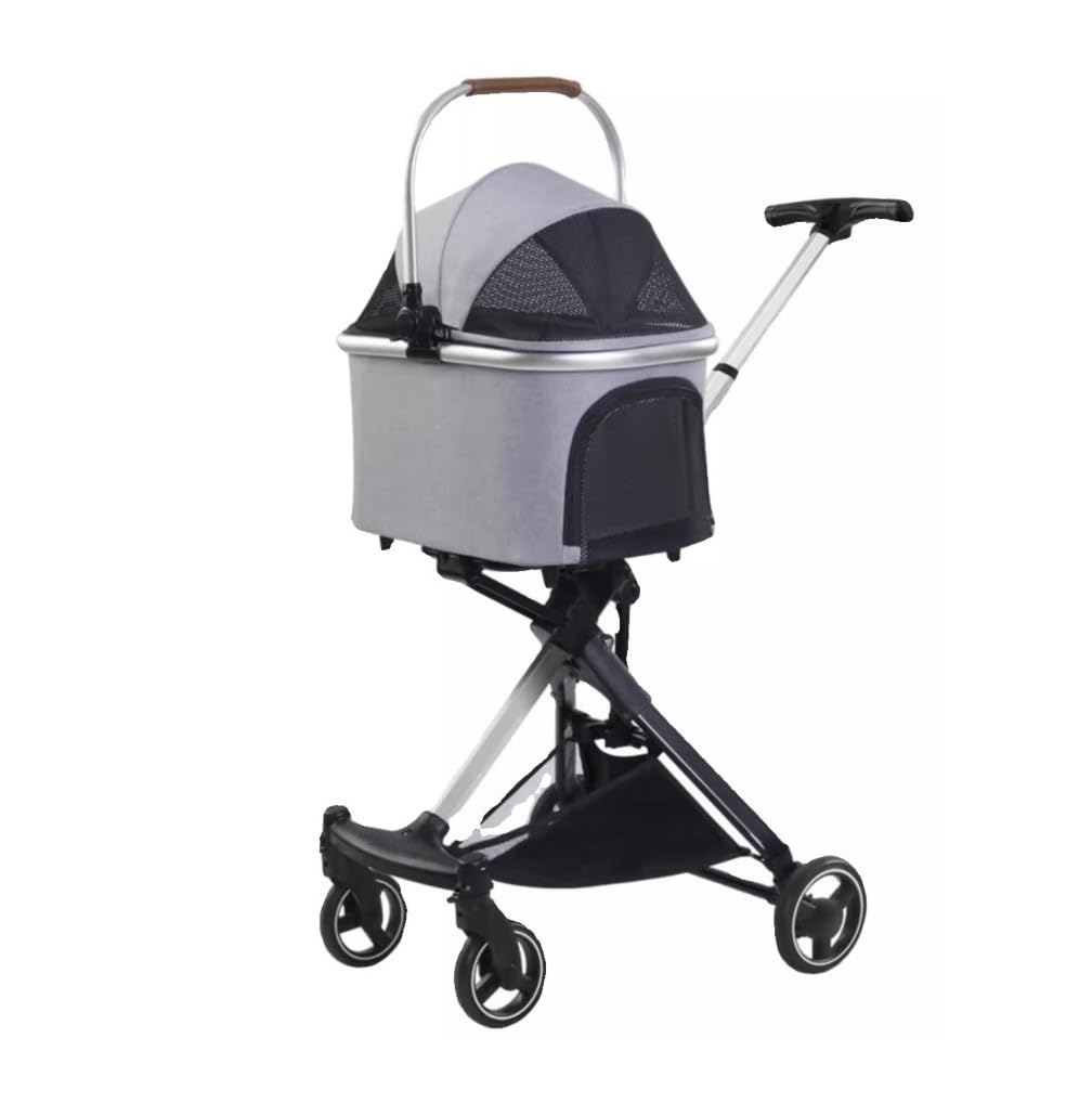 Cochecito para Perros y Gatos Carro para Mascotas Cochecito Plegable Para Mascotas 3 En 1, Cochecito Para Perros, Carrito De Paseo Con Cesta De Almacenamiento Para Gatos Y Perros Cochecito para Mascot