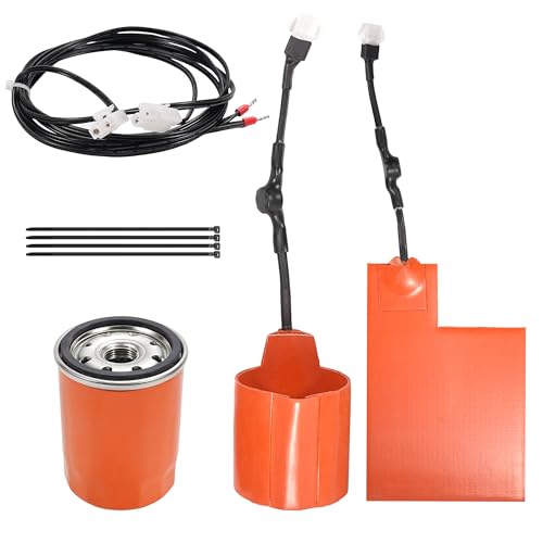 Cold Weather Kit for 7101 Battery Heater Pad & 7102 Oil Heater Kit for Generac Generator Battery Warmer Pad Oil Filter Heater Kit for 9KW - 22KW Cold Weather Protection