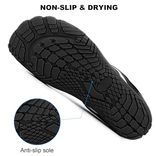 Image of Orgone Hike Footwear Barefoot Shoes Womens Mens, Pro Shoes Women Men Barefoot Hike Shoes Travel Shoes, Healthy & Non-Slip Breathable Barefoot Shoes, Black A16