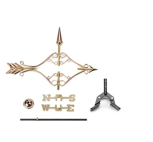 Good Directions 8842PR Victorian Arrow Cottage Weathervane, Polished Copper with Roof Mount - Image 3