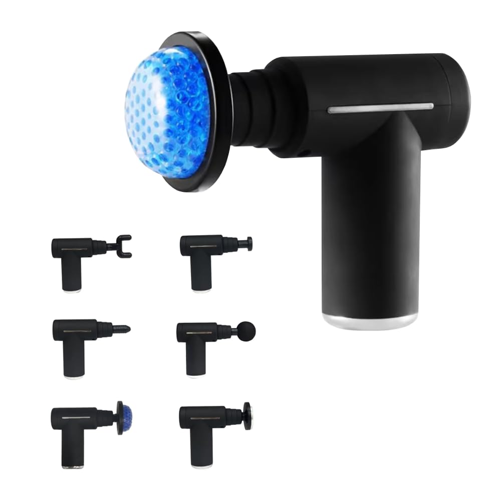 FreshDcart Massager Gun for Body Pain Relief – Deep Tissue Massage Gun with Hot & Cold Therapy, Variable Speeds for Muscle Recovery, Legs, Arms, Shoulders & Athletes (Black)-image-16