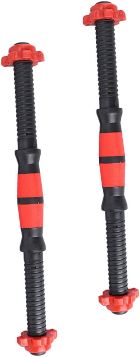 Dumbbell Bars with Non-slip Handles Easy to Install Fitness Dumbbell Pole for Strength Training Includes Connecting Rods and Nuts for Men and Women