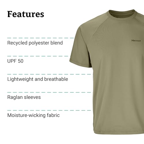 Image of MARMOT Men's Windridge Moisture-Wicking, Eco-Friendly, Breathable, UPF Short Sleeve Shirt