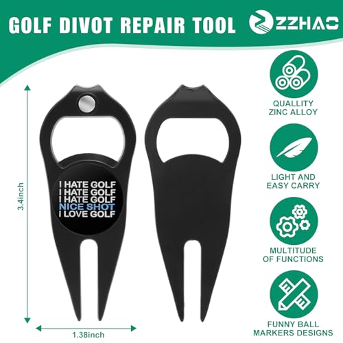ZZHAO Golf Divot Tool and Golf Ball Marker, Divot Repair Tool,Golf Accessories for Men, Funny Gifts for Men, Tools for Men - Image 5