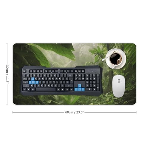 Desk Pad Protector 24x12 Inch Extended Tropical Rainforest miniatura 2