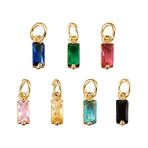 Pendentif en cristal de zircone haut de gamme et laiton durable pour bijoux DIY