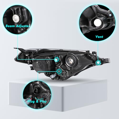 Image of TUSDAR LED Headlight Assembly for 2014 2015 2016 Toyota Corolla (W /Bulbs)