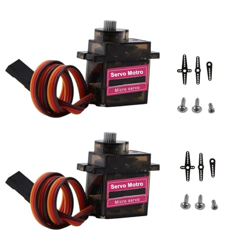HAXIHA 9G Micro Servo Motor Mini Modellbau Servos Kit,für RC Flugzeug Robot Helicopter Airplane Remote Control,Auto Fahrzeugmodelle Steuerun,Arm Boot Fernbedienungen Arduino Project 2 Stück (Nero) HAXIHA 9G Micro Servo Motor Mini Modellbau Servos Kit,für RC Flugzeug Robot Helicopter Airplane Remote Control,Auto Fahrzeugmodelle Steuerun,Arm Boot Fernbedienungen Arduino Project 2 Stück (Nero)