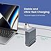 SAOSAOLINK USB-C Hub, 16-in-1 USB C Docking Station with Dual 4K HDMI, DisplayPort, 7 USB Ports, 1 Gbps Ethernet, 100W Power Delivery, Audio Port, and SD/TF Card Readers for MacBook & Windows Laptops