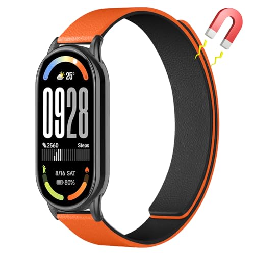 KoGiio Correa Compatible con Xiaomi Smart Band 10/9 / 8 /Xiaomi Mi Band 10/9 / 8, Magnético Deportes de silicona Correa