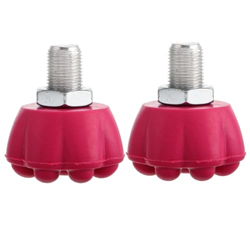 BRIGHTFUFU Skate Brake Blocks 2 Pack Quad Skates Toe Stops Rubber Braking Mechanism Easy Installation Skating Safety