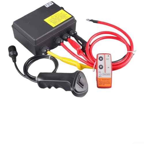 Boîtier de commande de treuil avec télécommande sans fil pour véhicule tout-terrain 6000 charge de treuil de 9000 kg, comprend un relais pour le contrôle...