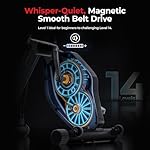 Sunny Health & Fitness Smart Folding X-Bike, Portable Compact Exercise Bike for Indoor Cycling Workout, Home Cardio Training Machine, Free SunnyFit App Bluetooth Connect - Image 4