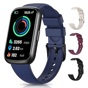 Health & Fitness Tracker, Fitness Watches for Men/Women with Heart Rate,Blood Oxygen,Sleep Monitor, Smart Watch for Android Phones/iPhones with Step Count/Calories/Distance, IP68 Activity Tracker