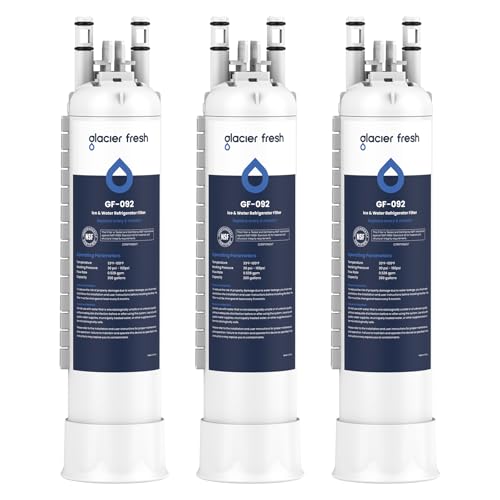 GLACIER FRESH FPPWFU01 Water Filter Replacement for Frigidaire PurePour FPPWFU01 Compatible with Electrolux EPPWFU01 PureAdvantage PurePour PWF-1 NSF42 3 Pack