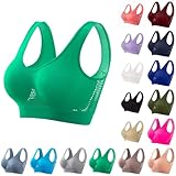 high Impact Sports Bras for Women Breathable Anti-Sagging Sports Bras for Women Plus Size High Support Wireless Bra Travel Outfits Travel Essentials