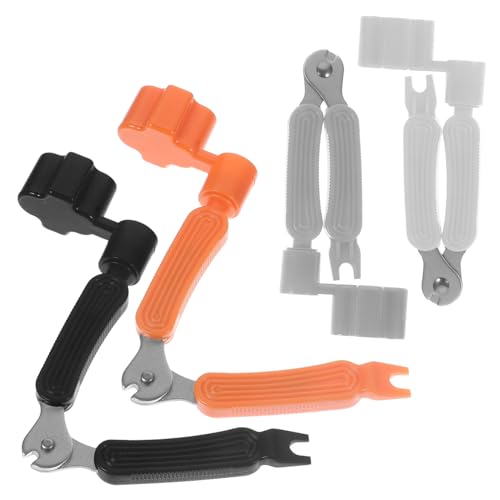 ULDIGI 4pcs Guitar String Winder Cutter Set Bridge Pin Puller String Clipper Guitar String Tool Acoustic Guitar Strings Winder Colorful Pack