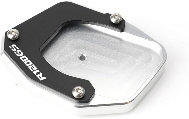 TEMKIN W Motorfiets Soporte lateral Vergroten Plaat para BMW R 1200 Gs 2007-2012 R1200 Adv 2008 2009 2010 2011 2012 Y (Talla : Zilver)