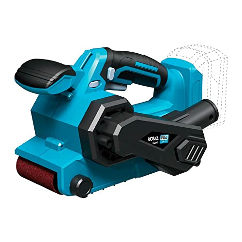 LIJADORA DE BANDA 20V (SIN BATERIA Y CARGADOR) 14x27,5x17cm KOMA TOOLS PRO SERIES BATTERY