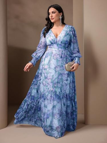 Image of TOLEEN Women's Plus Size Sequin Dress Luxurious Style Formal Cocktail Evening Party Maxi Dresses