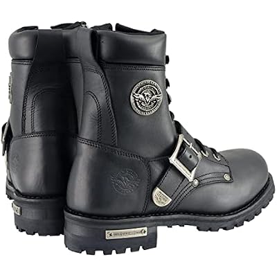 Milwaukee Leather Men's Classic Motorcycle Boots (Size 7)