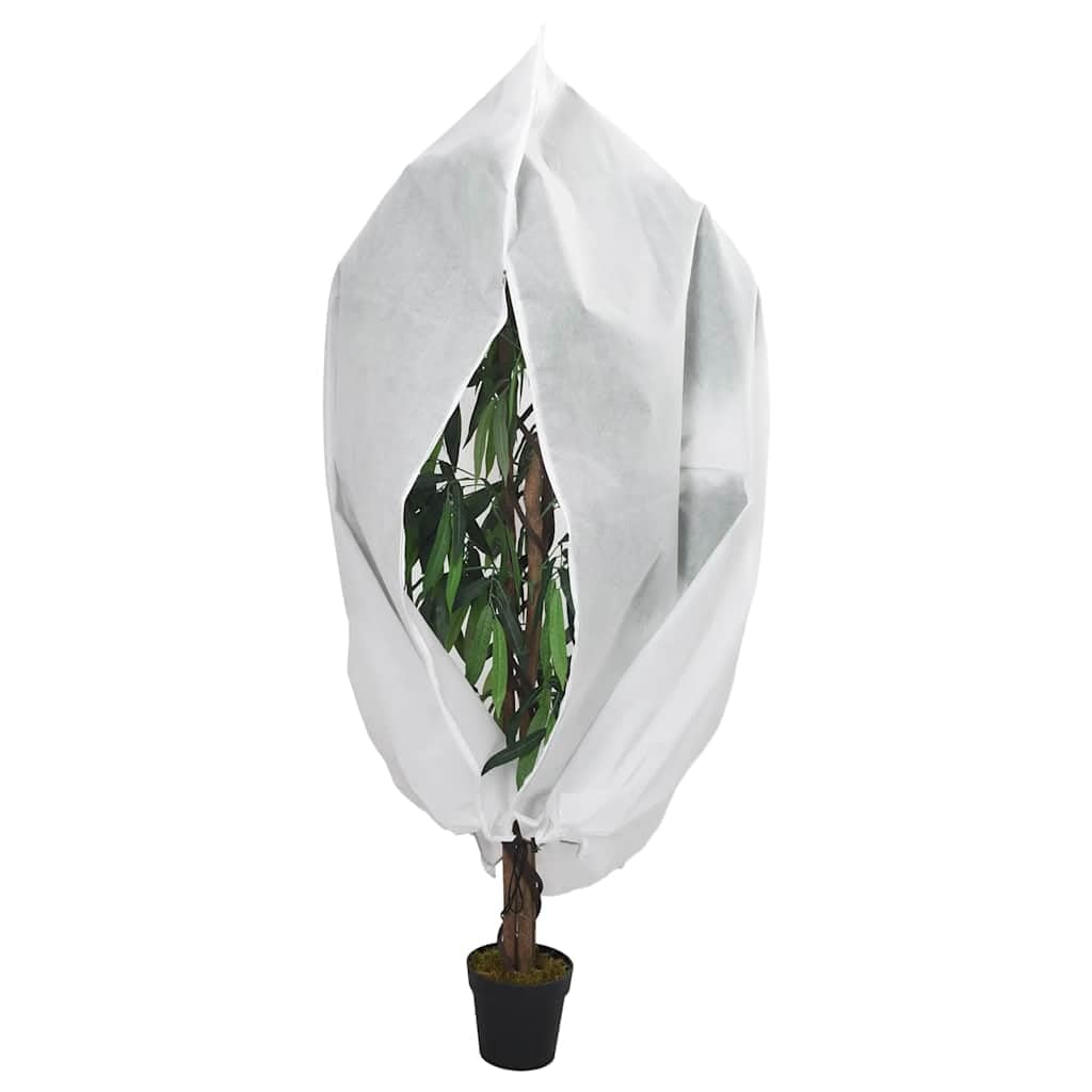 Fundas protectoras para plantas de gel de 4 piezas | Tela no tejida transpirable, cordón de ajuste, cierre lateral, anticongelante invierno