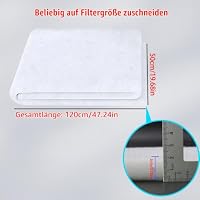 Filtermatte g4 Filtervlies Aquarium Fein 50x120cm Air Filter Mat 1stk – Ansicht 2