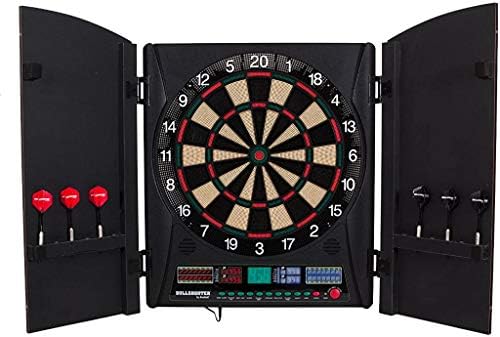 Arachnid Marauder 5.0 Electronic Soft Tip Dartboard Cabinet Set B...