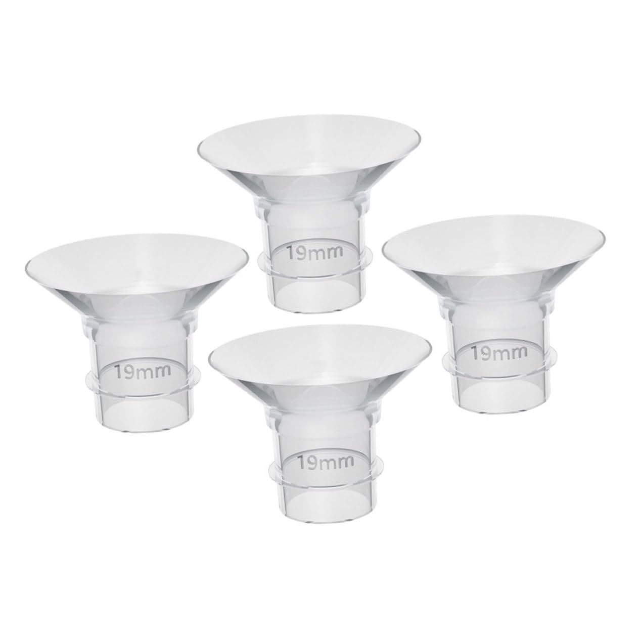 HAPINARY Flange Inserts 4 Pack Reusable Wearable Parts Silicone Flange Accessories for Breastfeeding