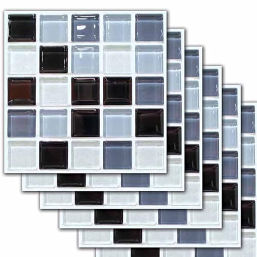 PIRNSDG ^CEH[XebJ[ 6 EH[XebJ[ ǎV[ 3D A UCN^C ^C 20*20cm*6 V[ 3^C XebJ[ V[ 􉽊w͗l ̊ \Ĕ Ǒ K DIY  