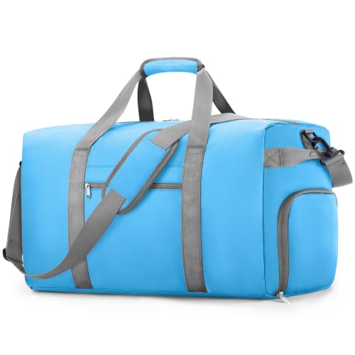 Carry On Luggage 22x14x9 Airline Approved, 45L Gym Duffle Bag for Travel
