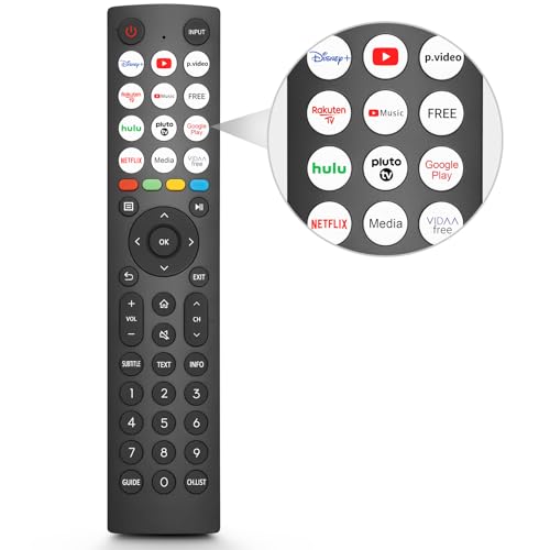 Universal-Remote-Control-for-Hisense-Smart-TV EN2Q36H Replacement Remote for All Hisense 4K HDTV FHD QLED LCD LED Smart TVs