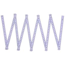 1pc Folding Measuring Ruler Plastic Folding Ruler Angle Measuring Tool Boys and Girls for School Random Color