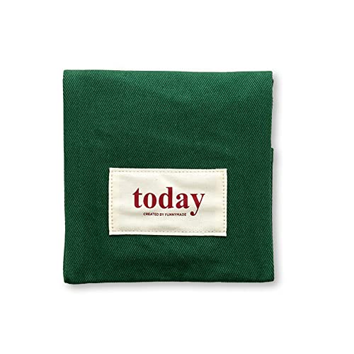Funnymade TODAY SECRET POUCH ナプキン入れ ポーチ 韓国 生理用品 マルチポーチ サニタリーポーチ かわいい 収納ポーチ シンプル 旅行用品 トラベル用品 トラベルポーチ (グリーン)