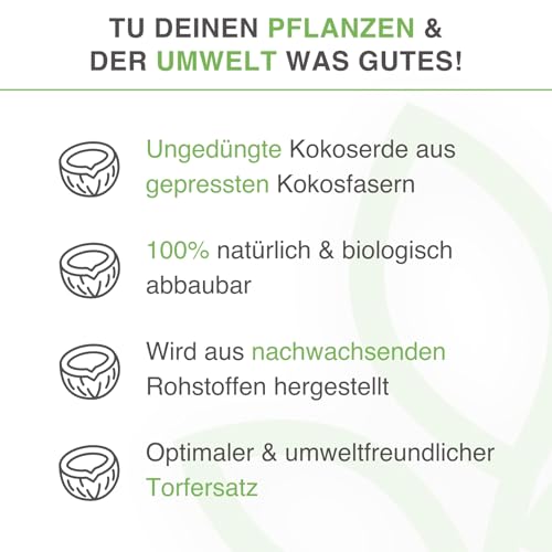 Kokoserde Humuserde für Pflanzen 10 x 650g – 90L