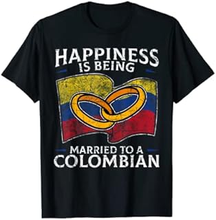 Colombia Marriage Colombian Heritage Married Flag Culture T-Shirt