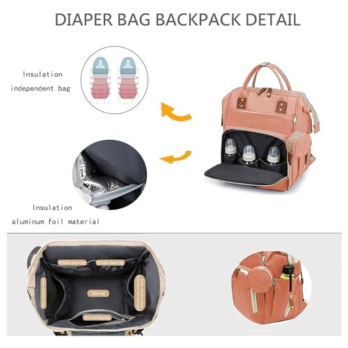 Image of Aavjo , Baby Diaper Bag for Mother, Maternity Backpack, Baby Travel Bag, Waterproof Diaper Pouch