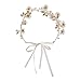 Produktbild chunnron Haarband mädchen Blumen Haarband Hochzeitshaarzubehör für die Braut Hochzeit Stirnbänder für die Braut Haarnadeln für die Hochzeit Brautstirnband