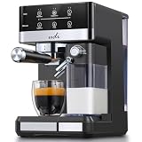 UDI Espresso Machine, 20 Bar Automatic Cappuccino & Latte Coffee Maker