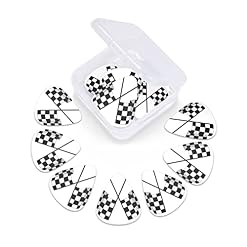 Médiators Guitare 12-Pack Noir Blanc Formule Drapeaux À Carreaux Motif Médiators Guitare Électrique Guitare Acoustique… - Les Beatles, Paul McCartney, John Lennon, RIngo Starr, George Harrison Médiators Guitare 12-Pack Noir Blanc Formule Drapeaux À Carreaux Motif Médiators Guitare Électrique Guitare Acoustique… – Image 5