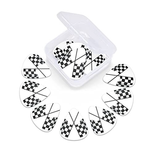 Médiators Guitare 12-Pack Noir Blanc Formule Drapeaux À Carreaux Motif Médiators Guitare Électrique Guitare Acoustique… - Les Beatles, Paul McCartney, John Lennon, RIngo Starr, George Harrison Médiators Guitare 12-Pack Noir Blanc Formule Drapeaux À Carreaux Motif Médiators Guitare Électrique Guitare Acoustique… – Image 6