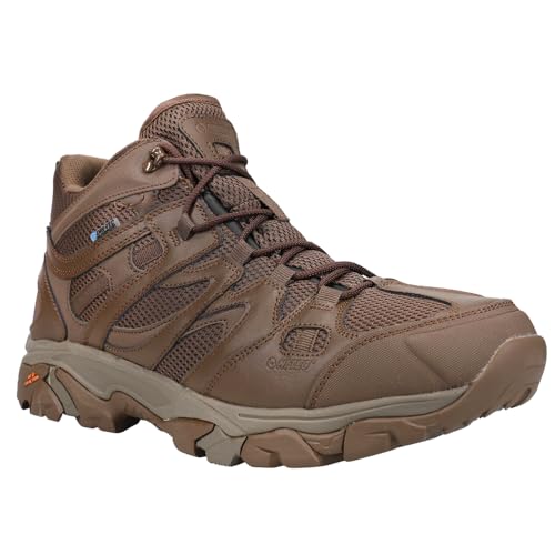 HI-TEC Mens Ht Ravus Mid Wp Lace Up Hiking Hiking Casual Boots Ankle - Brown - Size 9 M2