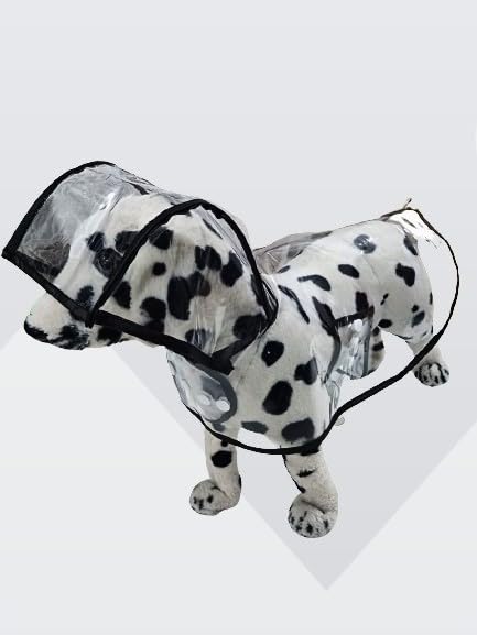 Dog Raincoat Transparent Dog Raincoat with Hood Poncho Transparent for Small Dogs Puppy Cats Transparent Waterproof Raincoat for Dogs in Spring and Summer(Black) (18) (B0D3CGGC9X) Amazon Price History, Amazon Price Tracker