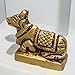 Brass Nandi Idol Shiv Parvati Vahan Bull Embossed Statue for Vastu 1